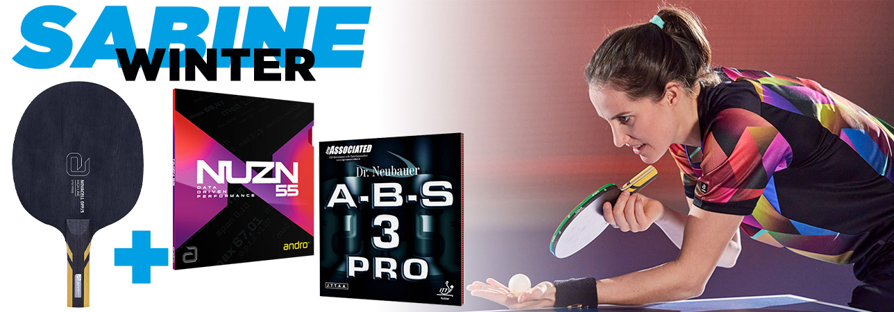 Sabine Winter – modern anti-spin játékos, készre ragasztott ütő